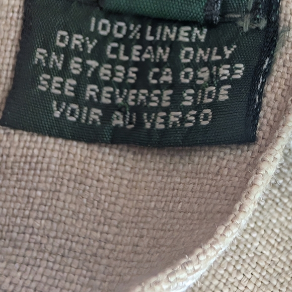 Vintage Ralph Lauren Country Linen Button Front Midi Skirt Size 4 - Picture 12 of 12